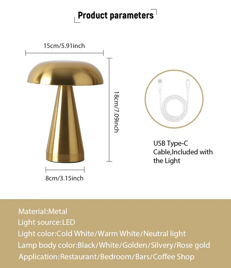 Retro Mushroom Lamp