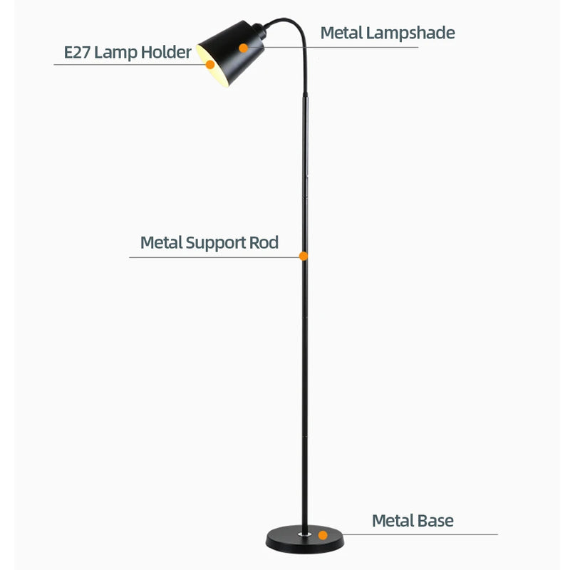 Modern Gooseneck Floor Lamp
