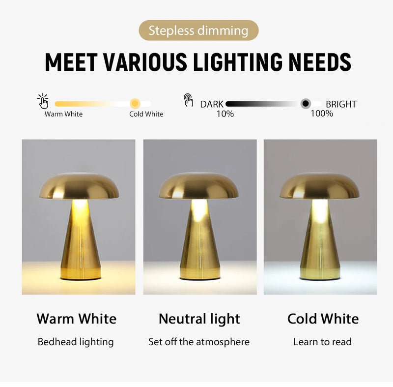 Retro Mushroom Lamp