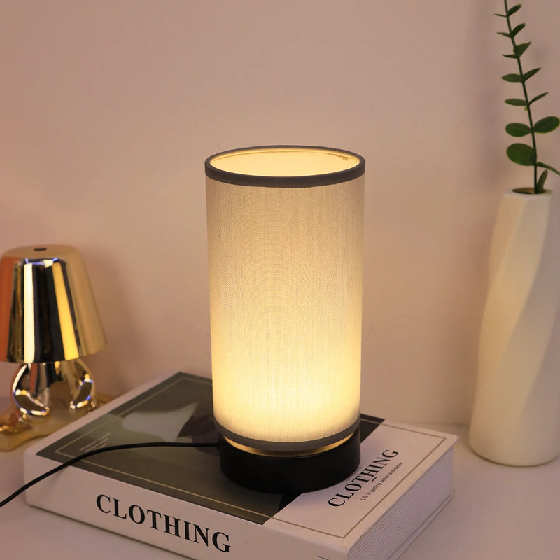 Modern Fabric USB Desk Lamp