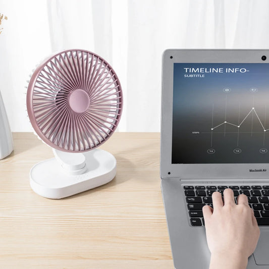 Auto-Rotating USB Desk Fan