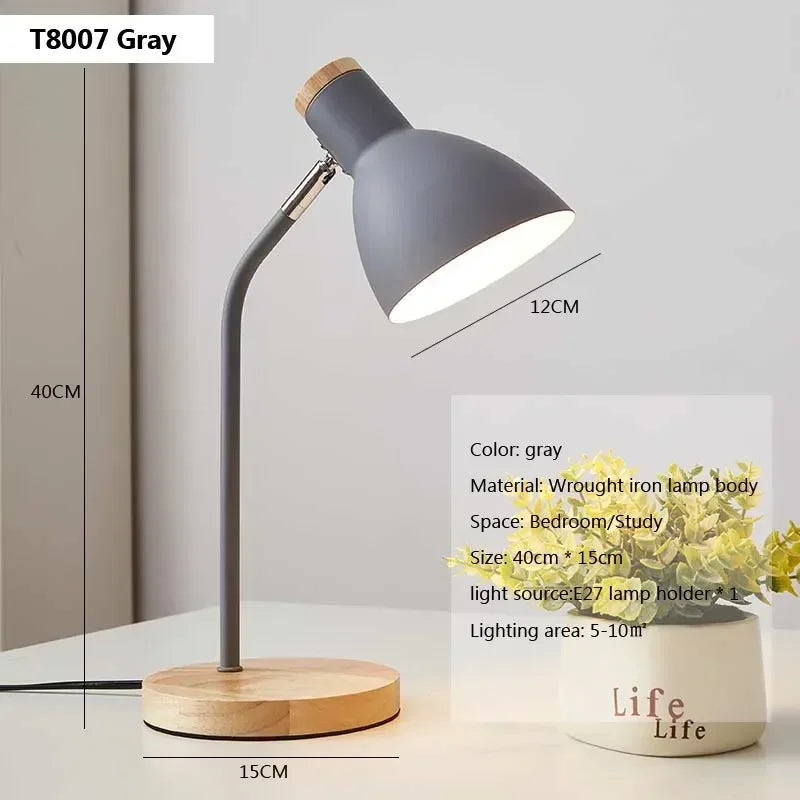 Nordic Wood Table Lamp