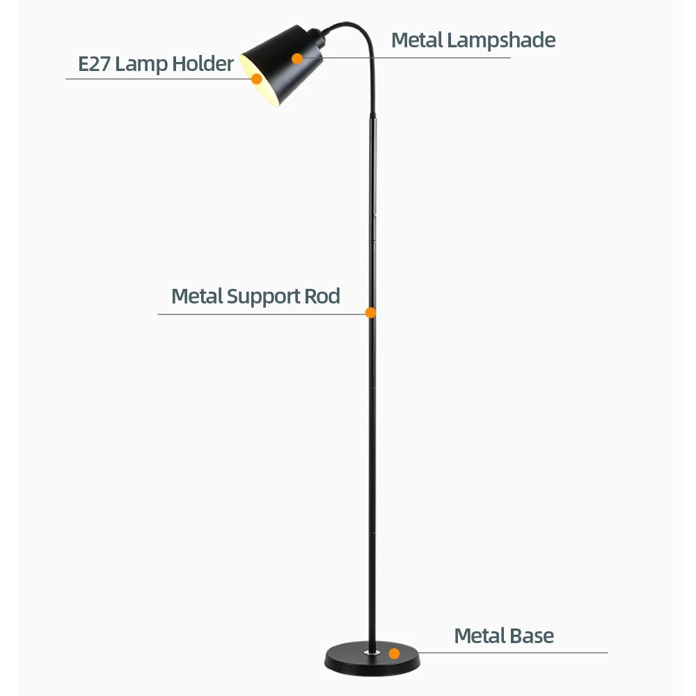 Modern Gooseneck Floor Lamp