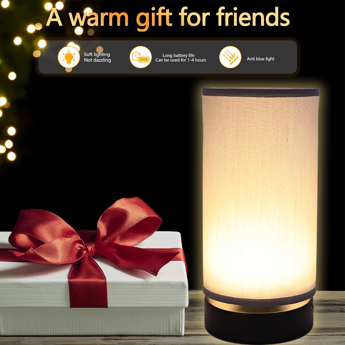 Modern Fabric USB Desk Lamp