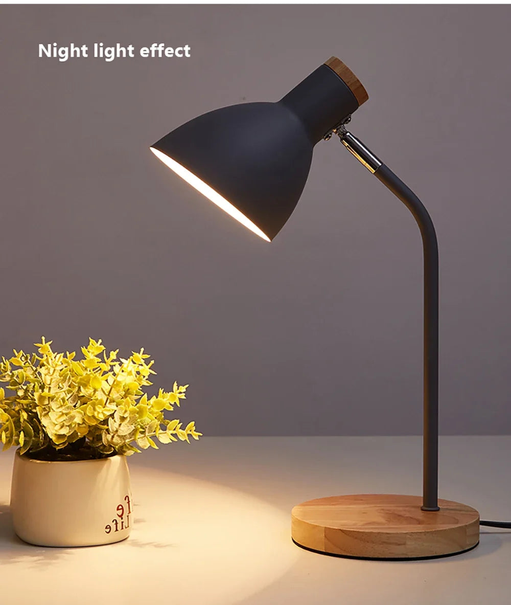 Nordic Wood Table Lamp