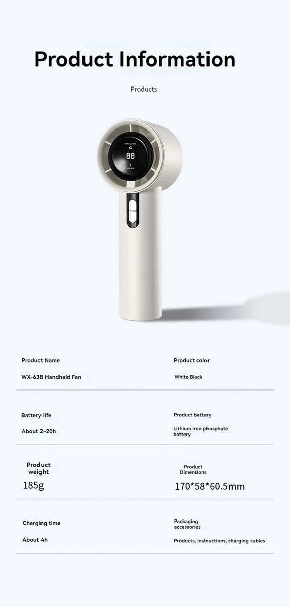 Turbo Handheld Fan