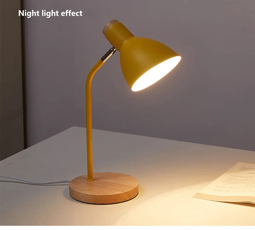 Nordic Wood Table Lamp