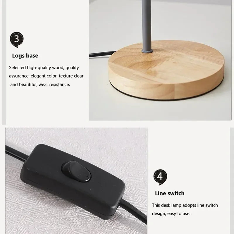 Nordic Wood Table Lamp